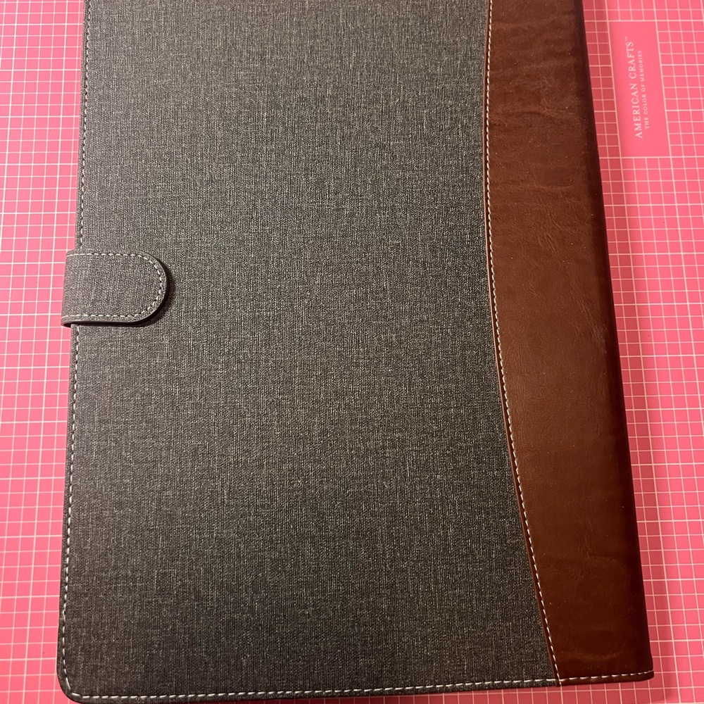 Elegant Gray and Brown Tablet Cover